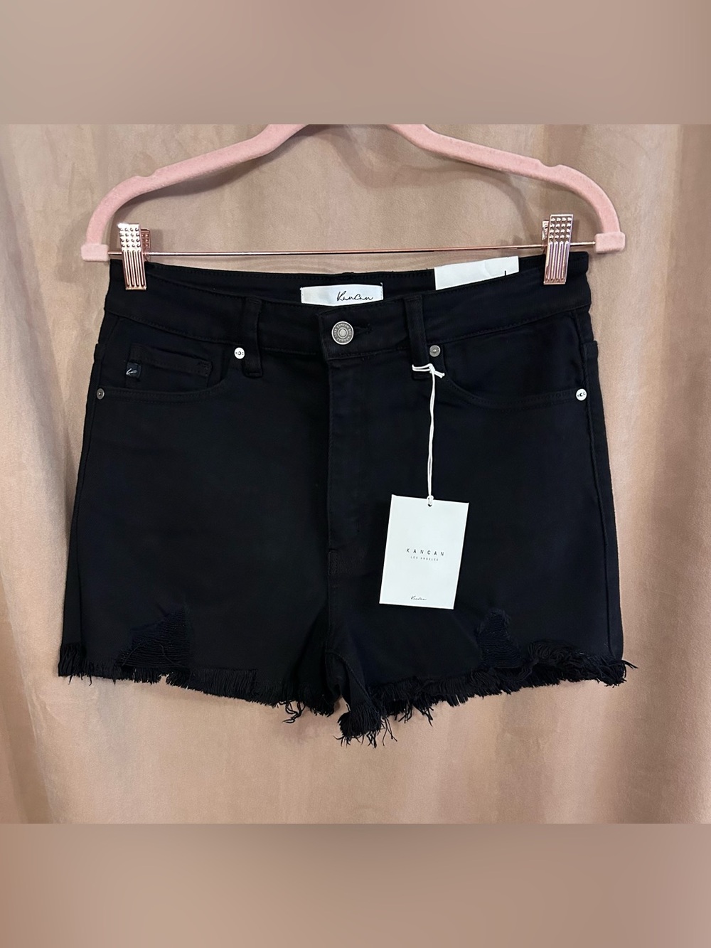 KANCAN HIGH RISE DENIM SHORTS